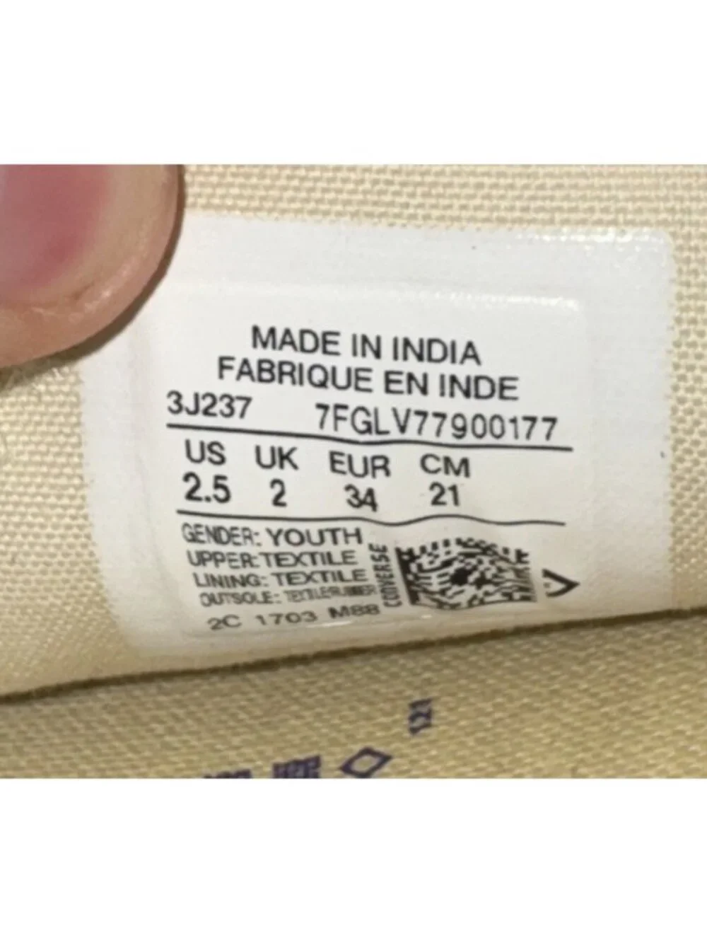 Converse Chuck Taylor All Star Ox Boys Youth Athletic Shoes Size 2.5 Blue
